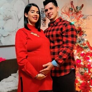 Red Maternity Sweater